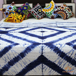 Edredón Shibori Kantha cosido a mano 100% algodón colcha hecha a mano manta india tradicional - Product Image 2