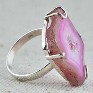 Fancy Rhodochrosite Gemstone 925 Sterling Silver Plain <b>Ring</b> Jewelry Silver Plated Classic <b>Fashionable</b> <b>Ring</b> For Wedding Gift. - Product Image 3