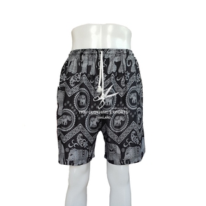 กางเกงขาสั้นพิมพ์ลายช้างพร้อมเชือกกางเกงขาสั้น - Product Image 5