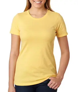 Простая Базовая 160 GSM 100% хлопковая Унисекс Женская модная уличная футболка OEM оптом индивидуальный логотип футболки для женщин