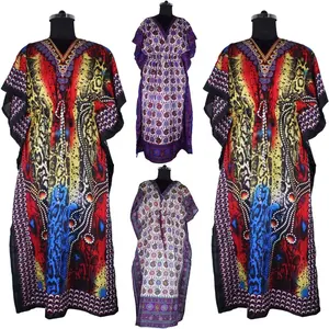 2023 Hot Sale African Batik Long Kaftan Plus Size Dresses For Women