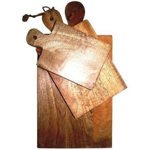 Juego de tablas de cortar de madera rectangulares con mango, paquete combinado - Product Image 1