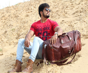 Real Goat Leather Vintage Style <b>Extra</b> <b>Large</b> Multi Travel <b>Luggage</b> Bag 26" Inch - Product Image 1