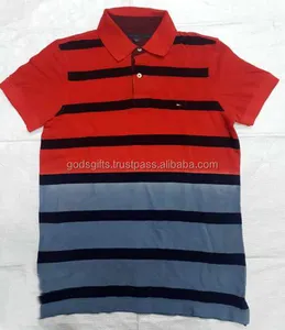 Premium Pique Cotton stripes Design Polo T shirt Polo T Shirts For Men Polo Shirt High Quality 100% Cotton Pique Mens Customized