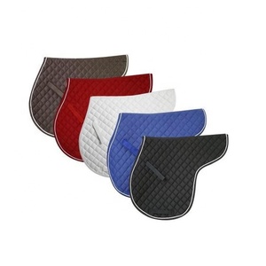 <b>Square</b> Quilted Satin Polyester English Saddle Pad Durable Horse Equipment with Soft <b>Foam</b> Padded Indian Manufacturer Exporter - Product Image 3