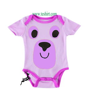 OEMที่กำหนดเองUnisex Romperผ้าฝ้ายอินทรีย์เสื้อผ้าเด็กไม้ไผ่Tirupurอินเดียการ์ตูนสัตว์ตลกพิมพ์Romper Jumpsuit - Product Image 2