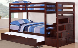 Lit superposé pour enfants en bois de pin massif de haute qualité, produits de lits superposés en gros - Product Image 2