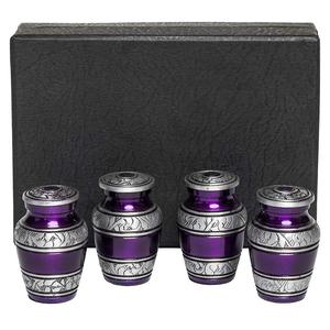 Azul hermoso pequeño Mini regalo urna para cenizas humanas - Product Image 3