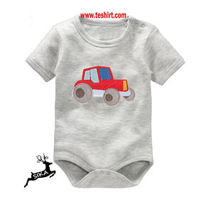 Mameluco de algodón de bambú orgánico para bebé de fábrica, mono de algodón 100%, cierre de botón a presión, ropa elegante de verano para niños de 18 meses - Product Image 6