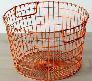 รอบโลหะเหล็กตะกร้าลวดห้องครัวตกแต่งโลหะตะกร้าลวดราคาต่ำตะกร้าผลไม้ - Product Image 3