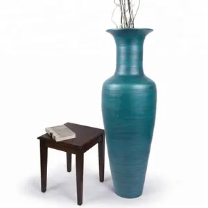 Homeware spun bamboo vase lacquer handmade vietnam cheap vases wholesale