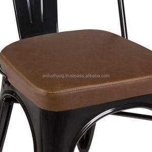 <b>Faux</b> <b>Leather</b> Seat Industrial Dining <b>Chair</b>/<b>Leather</b> <b>Chair</b> - Product Image 6
