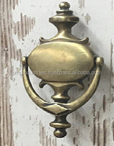 OMG Industries Solid Brass Animal Head <b>Door</b> <b>Knocker</b> Cast Iron Black <b>Door</b> Pull Ring Handle Elegant Furniture Accessory Wooden - Product Image 1