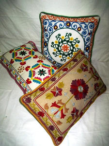 ปลอกหมอนพื้นเมืองอินเดียงานปักทำมือดีไซน์สวย - Product Image 4