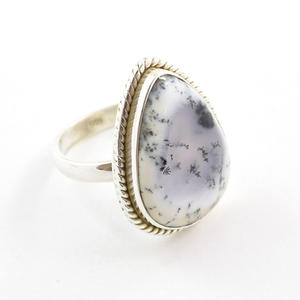 Dendrite Agate Bijoux En Gros Anneaux De Pierres Précieuses Naturelles éternité vermeil Bijoux De Mode Personnalisés - Product Image 6