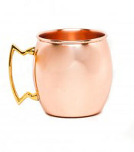 Taza de mula de Moscú de cobre, Taza de cerámica ecológica de 500ml con empuñadura, barra personalizable, cerveza de vodka para el hogar, hoteles, bodas, fiestas - Product Image 3