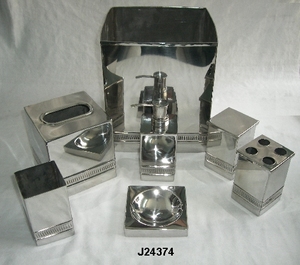 Caja de pañuelos de Metal y acero, caja de pañuelos con Base de madera martillado en plata alemana - Product Image 4