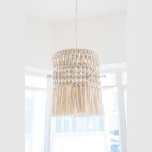 Tapiz de lujo para colgar en la pared, cuerda de viento étnica Bohemia, decoración del hogar, diseño de interiores aéreos, proveedores, lámpara colgante de macramé - Product Image 5