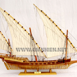 XEBBEC Modèle de bateau en bois et artisanat-Style nautique Caractéristique régionale européenne Technique peinte Décoration de la maison - Product Image 1