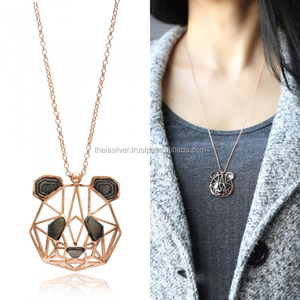 2018การออกแบบล่าสุดแพนด้าเครื่องประดับสร้อยคอตุรกีที่ทำด้วยมือจี้เงินแท้925ขายส่งเครื่องประดับ - Product Image 1