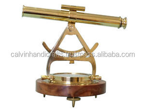 Boussole nautique Alidade en laiton avec télescope Belle boussole nautique de bureau par Calvin artisanat - Product Image 3