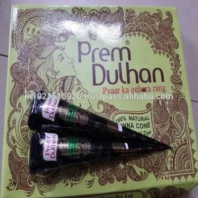 Prem Dulhan Mehendi конусы хны Halal Helal Сертифицированный нераздражающий и органический продукт