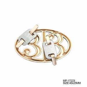 Cá nhân cắt ra logo thương hiệu tùy chỉnh thẻ kim loại cho túi xách - Product Image 3