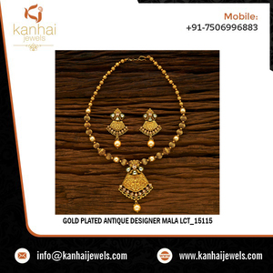 ชุดจี้สุภาพสตรีโบราณชุบทองชุดจี้แฟชั่น15115 Lct Mala จี้ออกแบบ - Product Image 2