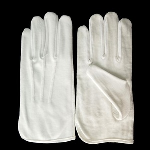 ผ้าฝ้ายถุงมือทำงาน Interlock ถุงมือสีขาวถุงมือความปลอดภัย - Product Image 3