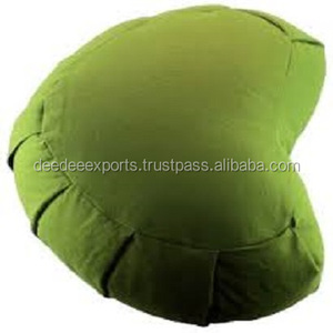 Coussin de méditation confortable 100% coton, en forme de demi-lune, pour le Yoga, étiquettes privée indiennes, de haute qualité, livraison gratuite - Product Image 3