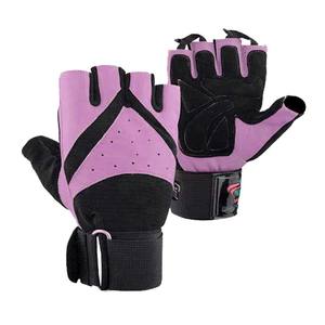 Wholesale Price Lightweight Breathable Weightlifting Fitness Genuine <b>Leather</b> Gym Workout <b>Gloves</b> for Heavy Weightlifting - Product Image 3
