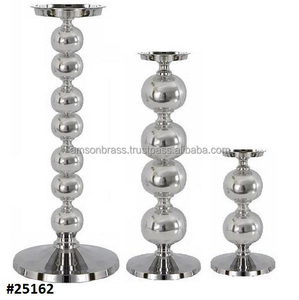 Soporte de centro de mesa decorativo Base cónica de metal de hierro negro Diseño de anillo de aluminio cuadrado Portavelas - Product Image 3