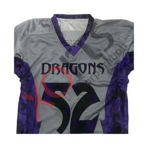 Maillots de football américain personnalisés sublimation uniformes de football universitaire à manches courtes pour adultes - Product Image 6