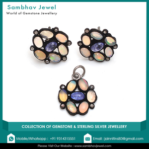 ชุดจี้เครื่องประดับเงินสเตอร์ลิงสำหรับงานปาร์ตี้และของขวัญ925ราคาขายส่งสำหรับผู้หญิง - Product Image 4