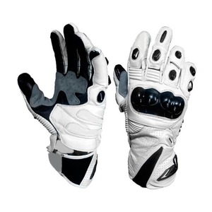 Gants de course professionnels en cuir véritable de haute qualité pour les sports de moto - Product Image 5