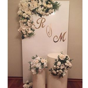 ที่ขายดีที่สุดสีขาวใสรอบ Perspex กระบอกอะคริลิแท่นสำหรับงานแต่งงาน - Product Image 2