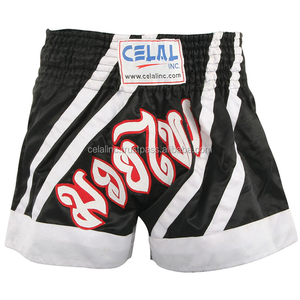 Short de boxe thaïlandais en Satin de soie et Polyester de haute qualité, Design personnalisé, pour Combat, Muay Thai MMA - Product Image 1