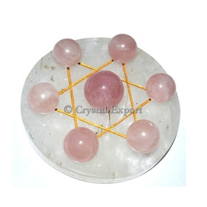 Crystal Quartz With Rose Quartz Ball Set - Product Image 1