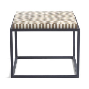 Meubles indiens de style moderne, table basse en bois avec incrustation d'os pour restaurant - Product Image 5