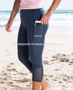 Mallas de yoga ajustadas para mujer, mallas de cintura alta transpirables reflectantes para correr de noche - Product Image 3