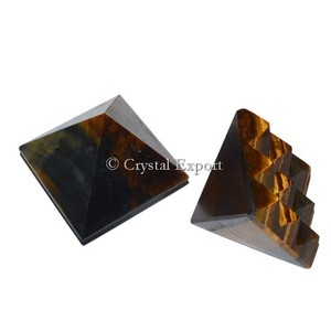 Lemurian Tiger Eye Pyramids - Product Image 1