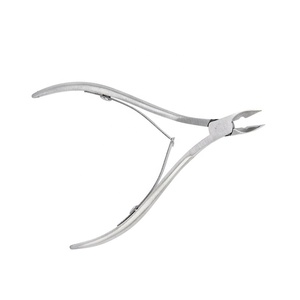 Pinzas para cutículas de acero inoxidable japonesas personalizables, nuevo estilo, bloqueo de resorte doble, cuidado efectivo curvo de los dedos, varias mandíbulas - Product Image 2