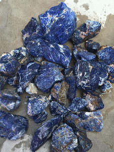 ที่มีคุณภาพสูงธรรมชาติสีฟ้าแจสเปอร์ Sodalite หยาบ - Product Image 3