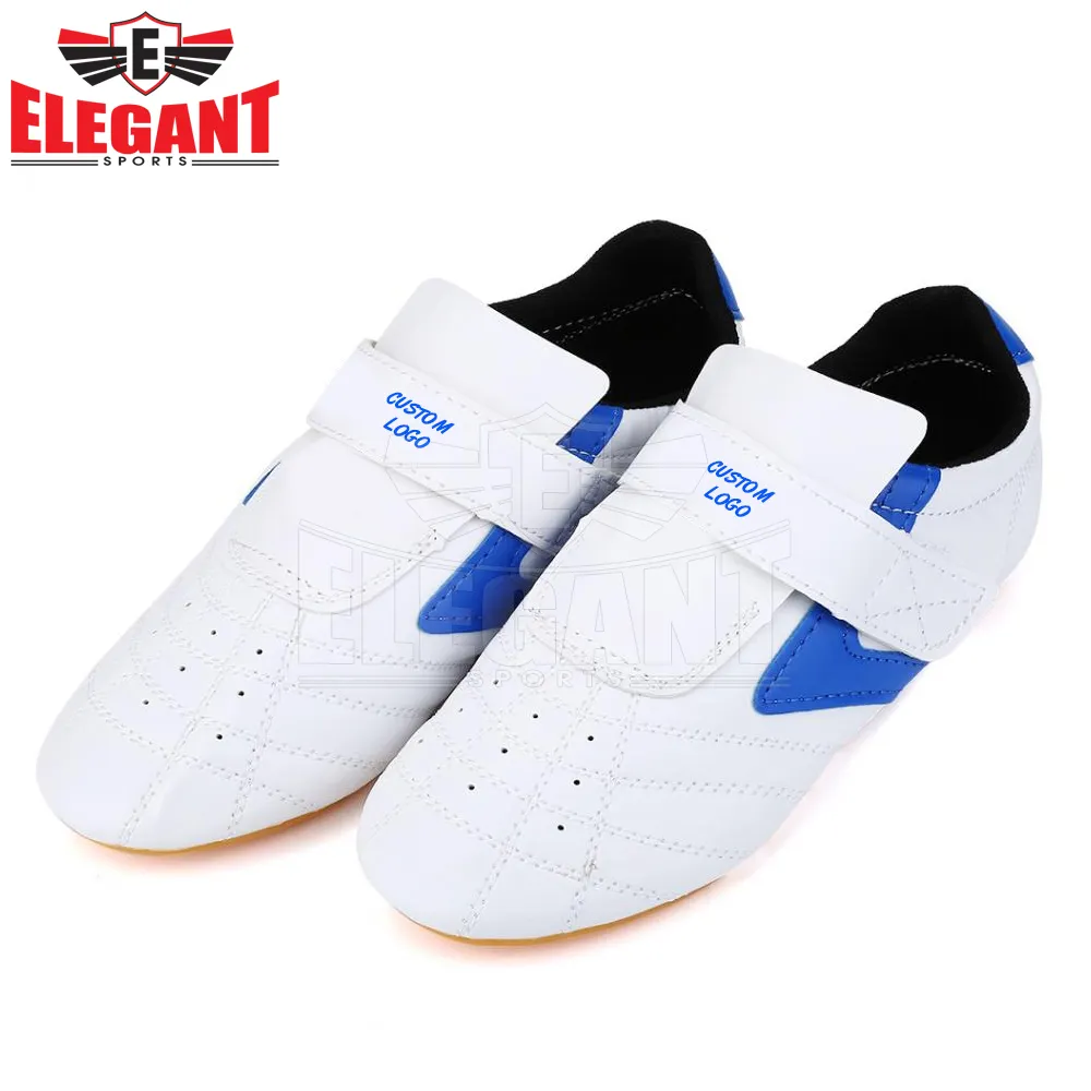 Blue Strip Breathable Taekwondo Shoes Unisex Taekwondo Boxing Kung Fu Tai Chi Sport Gym Shoe Martial Arts Shoes for Child Adult