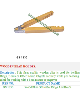 GS 1330 Soporte de cuentas de madera Herramientas y equipos de joyería esenciales para joyeros - Product Image 2