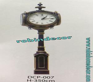 โบราณตกแต่งบ้านออกประตูเหล็กหล่อโพสต์นาฬิกา - Product Image 1