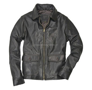 Veste en cuir de mouton personnalisé de qualité supérieure, nouveau Style 2020 veste en cuir de qualité supérieure pour hommes veste marron pour hommes - Product Image 4