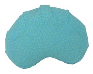 India 100% algodón sarga hecho a mano Yoga meditación media luna cojín refuerzos Color personalizable tamaño OEM marca privada - Product Image 1