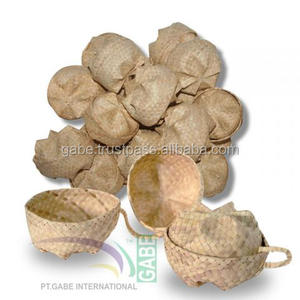 Mini panier en osier doré, matériel pour pandanes - Product Image 1