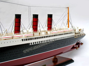 RMS & HMHS MAURETANIA MODÈLES BATEAUX EN BOIS _ MODÈLE ARTISANAT EN BOIS - Product Image 2
